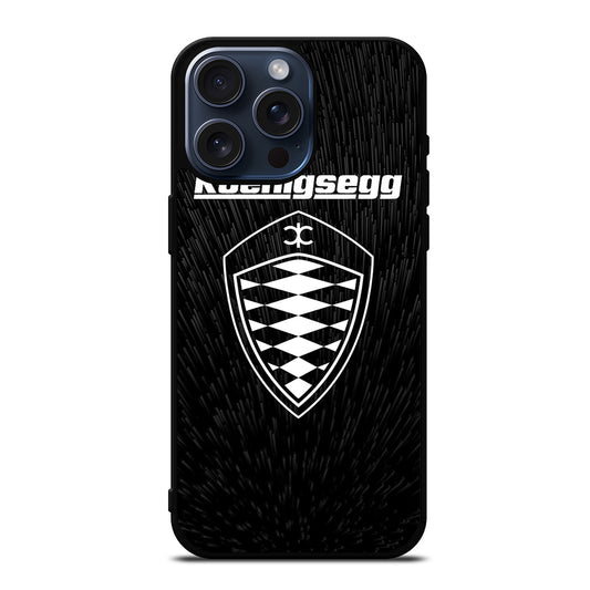 KOENIGSEGG LOGO BLACK iPhone 15 Pro Max Case Cover