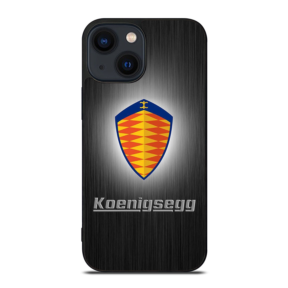 KOENIGSEGG METAL LOGO iPhone 14 Plus Case Cover