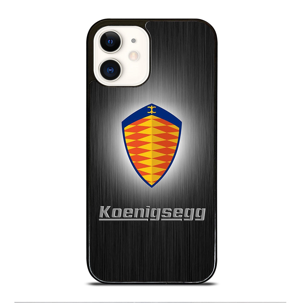 KOENIGSEGG METAL LOGO iPhone 12 Case Cover