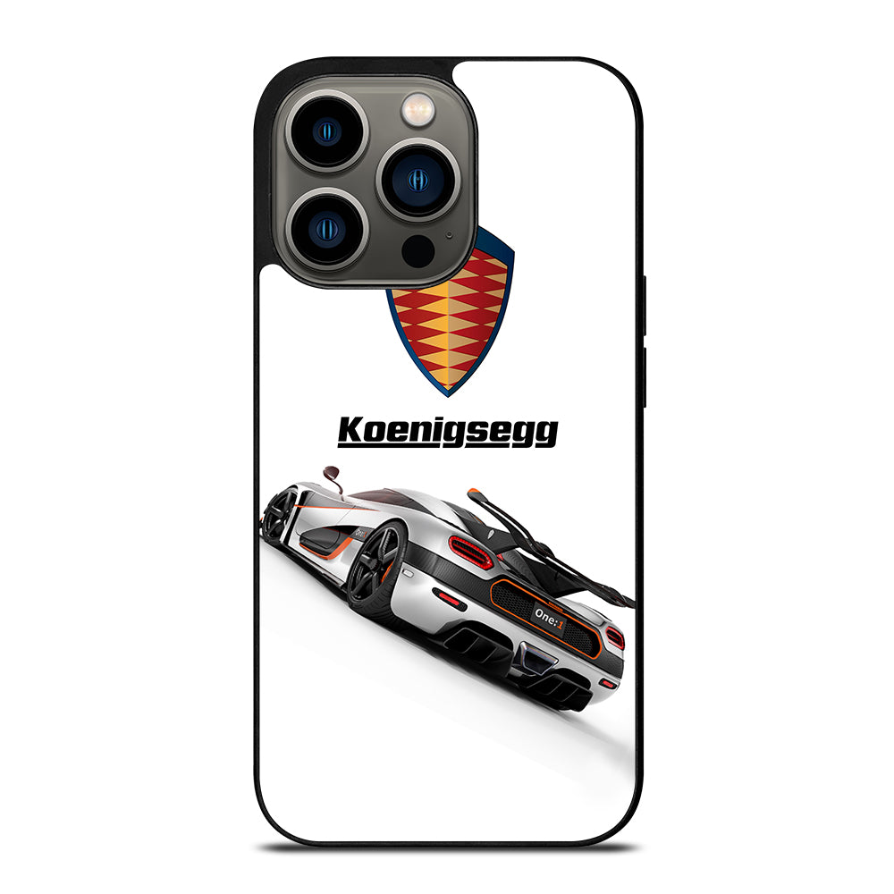KOENIGSEGG WHITE CAR iPhone 13 Pro Case Cover