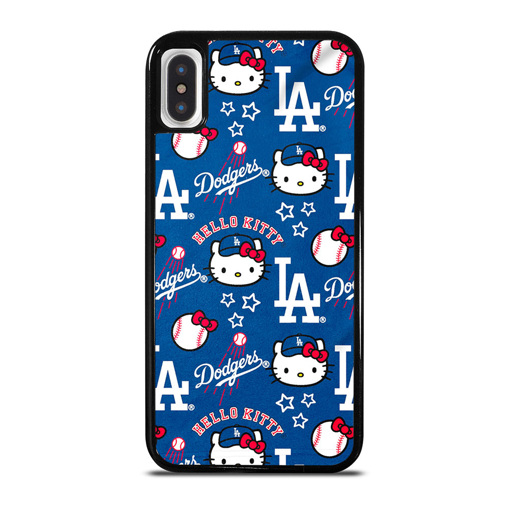 LA DODGERS HELLO KITTY PATTERN iPhone X / XS Case Cover