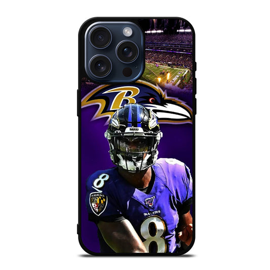 LAMAR JACKSON RAVENS FOOTBALL 2 iPhone 15 Pro Max Case Cover