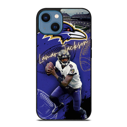 LAMAR JACKSON RAVENS FOOTBALL 3 iPhone 14 Case Cover