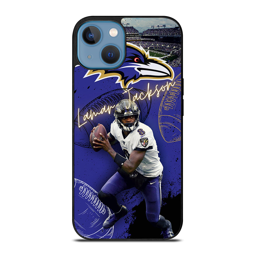LAMAR JACKSON RAVENS FOOTBALL 3 iPhone 13 Case Cover