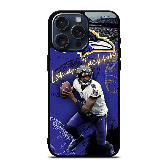 LAMAR JACKSON RAVENS FOOTBALL 3 iPhone 15 Pro Max Case Cover