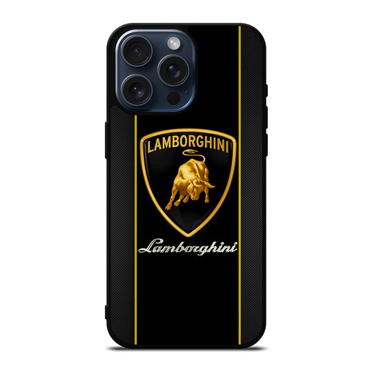 LAMBORGHINI CARBON LOGO iPhone 15 Pro Max Case Cover