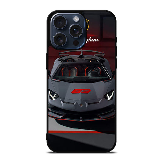 LAMBORGHINI GREY CAR iPhone 15 Pro Max Case Cover