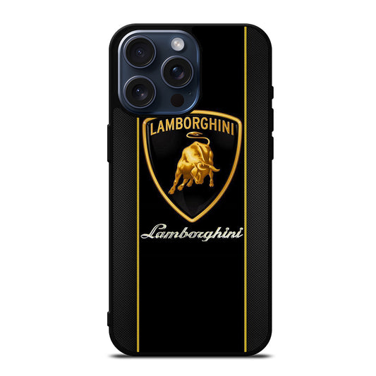 LAMBORGHINI STRIPE BLACK iPhone 15 Pro Max Case Cover