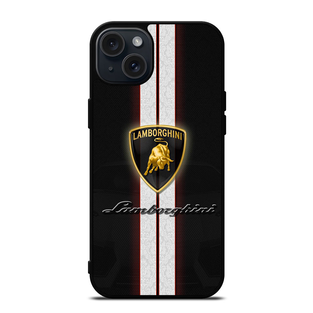 LAMBORGHINI STRIPE LOGO iPhone 15 Plus Case Cover