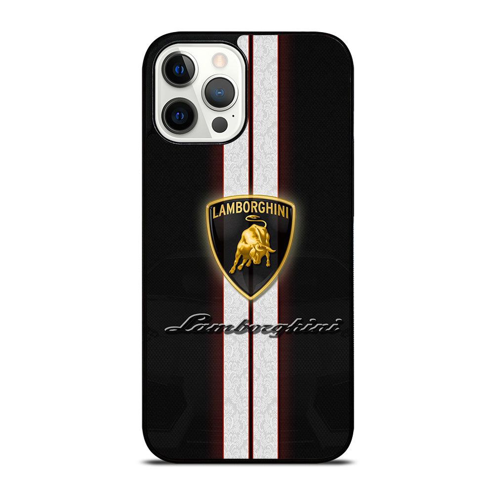 LAMBORGHINI STRIPE LOGO iPhone 12 Pro Max Case Cover