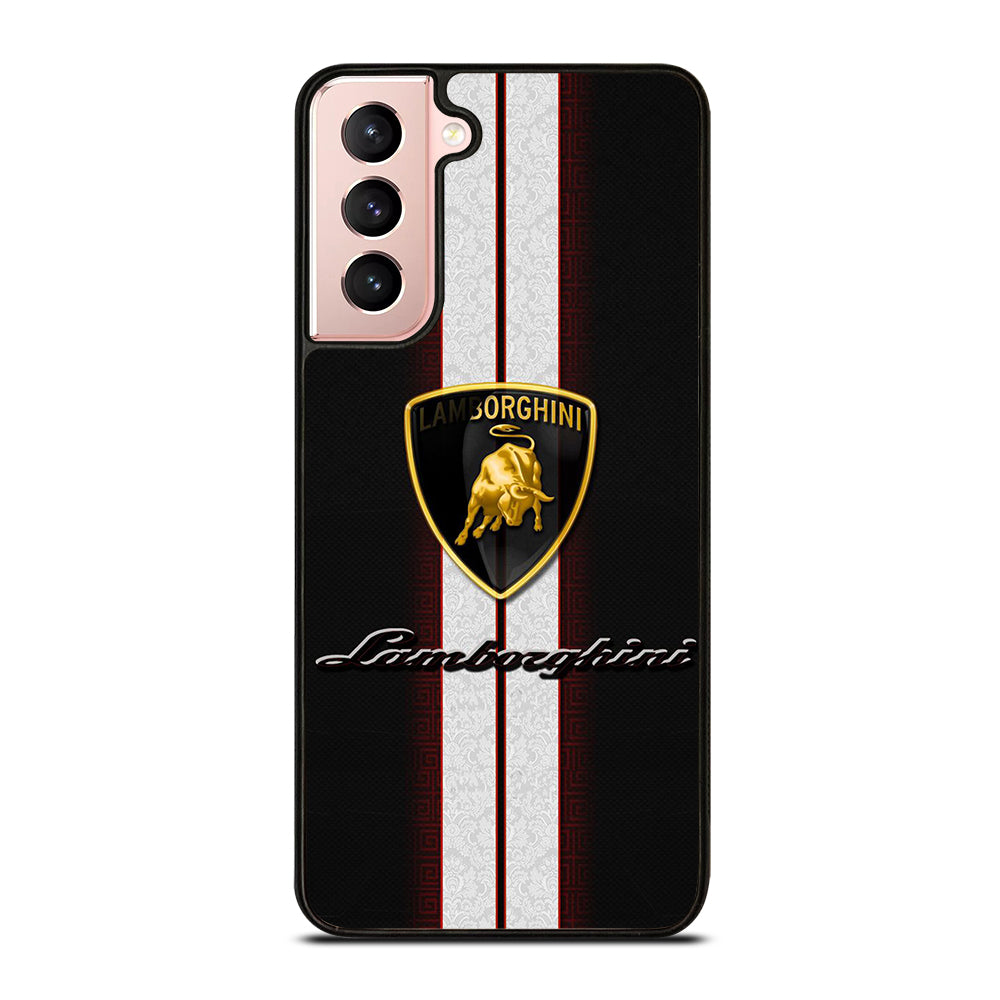 LAMBORGHINI WHITE STRIPE LOGO Samsung Galaxy S21 Case Cover