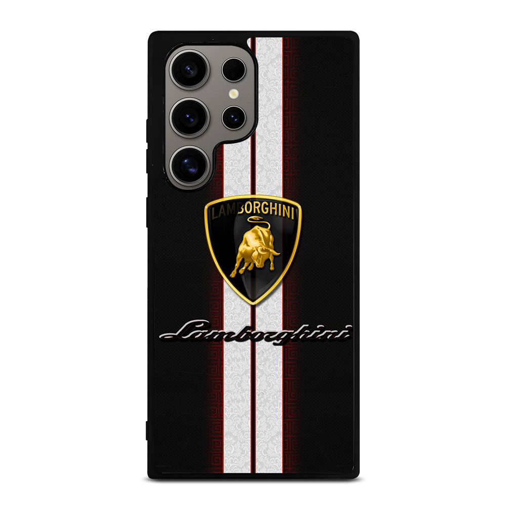 LAMBORGHINI WHITE STRIPE LOGO Samsung Galaxy S24 Ultra Case Cover