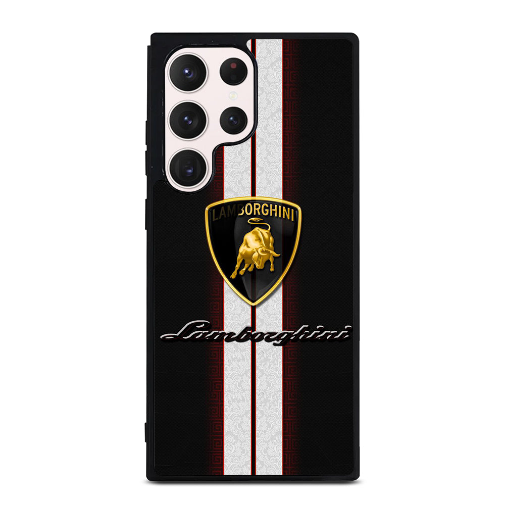 LAMBORGHINI WHITE STRIPE LOGO Samsung Galaxy S23 Ultra Case Cover