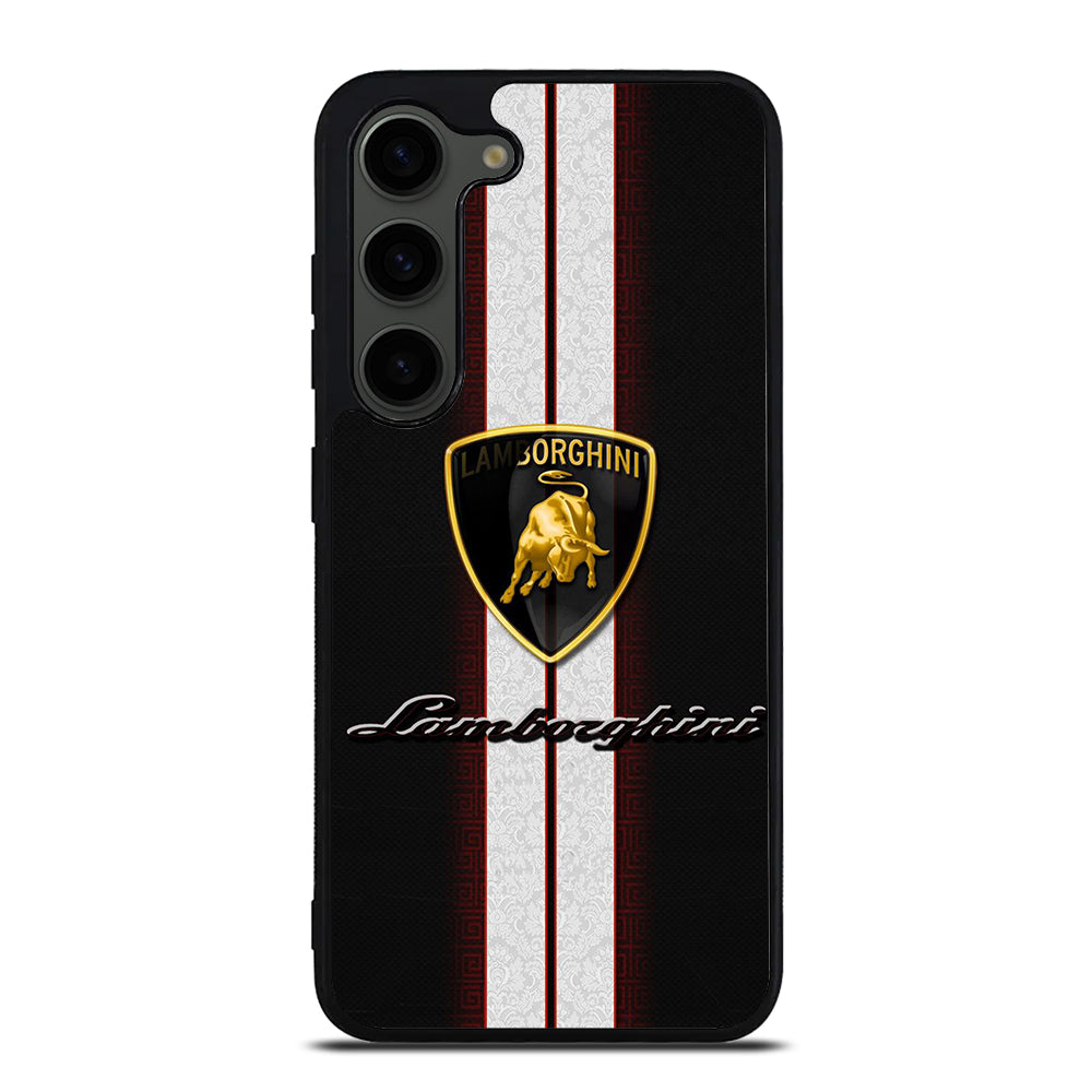 LAMBORGHINI WHITE STRIPE LOGO Samsung Galaxy S23 Plus Case Cover