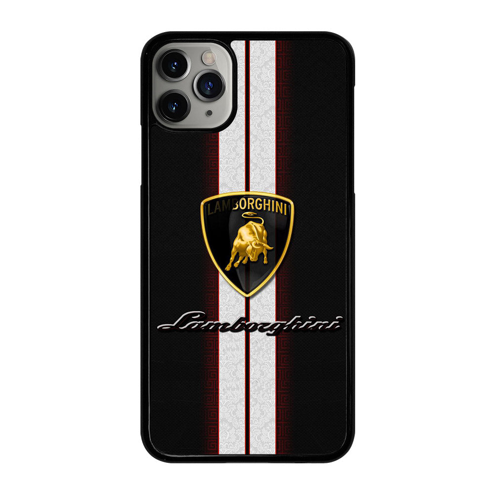 LAMBORGHINI WHITE STRIPE LOGO iPhone 11 Pro Max Case Cover