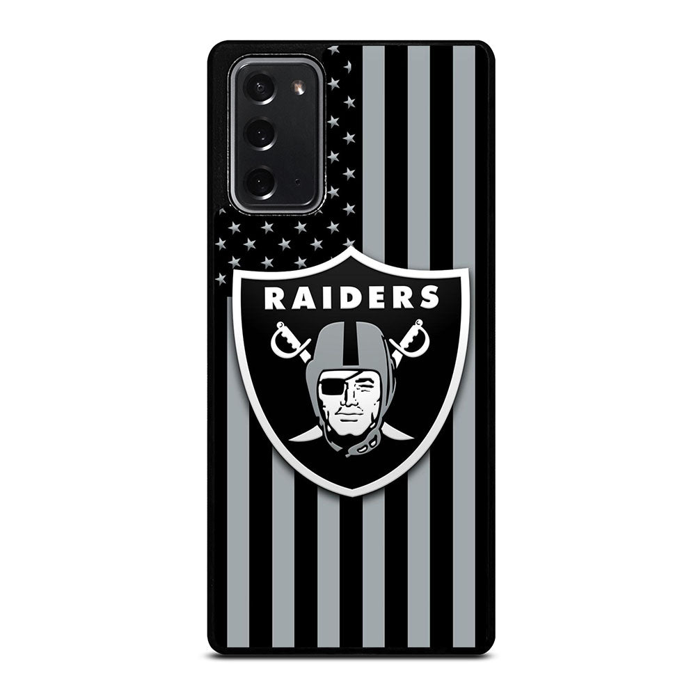LAS VEGAS RAIDERS AMERICAN FLAG LOGO Samsung Galaxy Note 20 Case Cover
