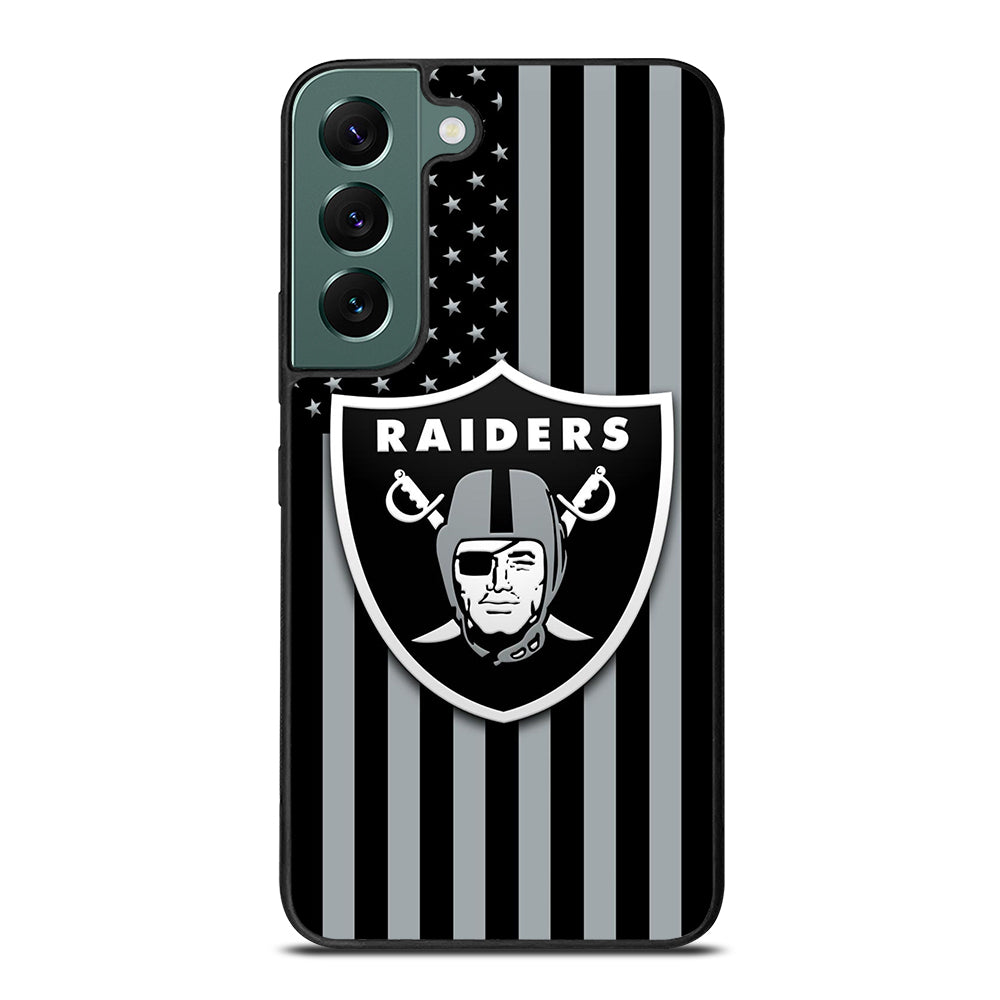 LAS VEGAS RAIDERS AMERICAN FLAG LOGO Samsung Galaxy S22 Case Cover