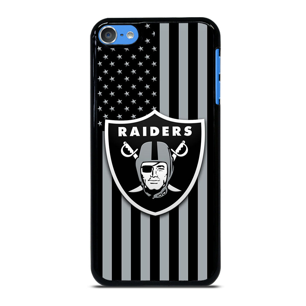 LAS VEGAS RAIDERS AMERICAN FLAG LOGO iPod Touch 7 Case Cover