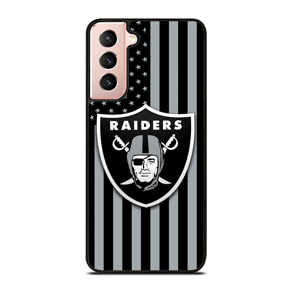 LAS VEGAS RAIDERS AMERICAN FLAG LOGO Samsung Galaxy S21 Case Cover