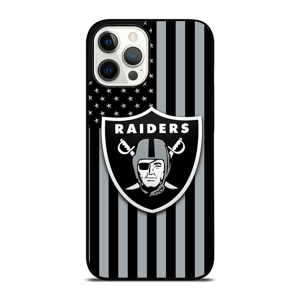 LAS VEGAS RAIDERS AMERICAN FLAG LOGO iPhone 12 Pro Max Case Cover
