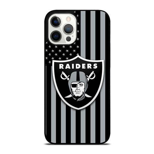 LAS VEGAS RAIDERS AMERICAN FLAG LOGO iPhone 12 Pro Max Case Cover