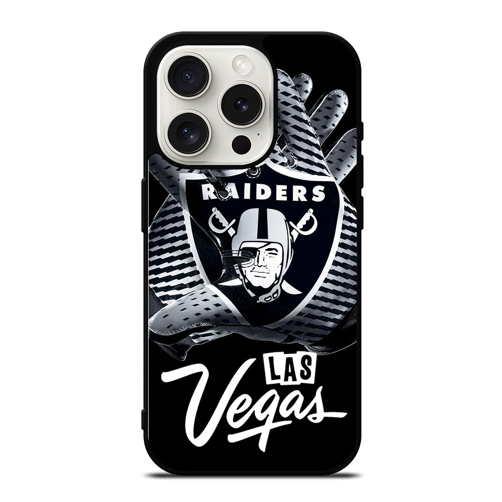 LAS VEGAS RAIDERS GLOVES iPhone 15 Pro Case Cover