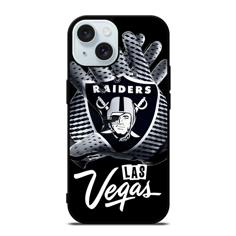 LAS VEGAS RAIDERS GLOVES iPhone 15 Case Cover