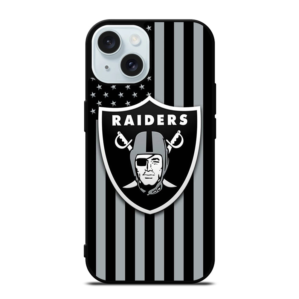 LAS VEGAS RAIDERS NFL LOGO 3 iPhone 15 Case Cover