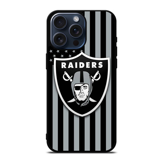 LAS VEGAS RAIDERS NFL LOGO 3 iPhone 15 Pro Max Case Cover