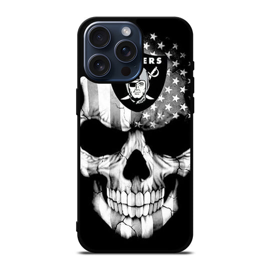 LAS VEGAS RAIDERS SKULL LOGO iPhone 15 Pro Max Case Cover
