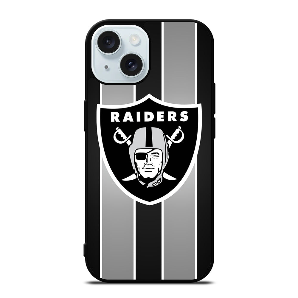 LAS VEGAS RAIDERS STRIPE iPhone 15 Case Cover