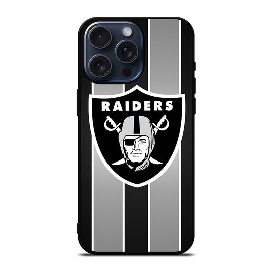 LAS VEGAS RAIDERS STRIPE iPhone 15 Pro Max Case Cover