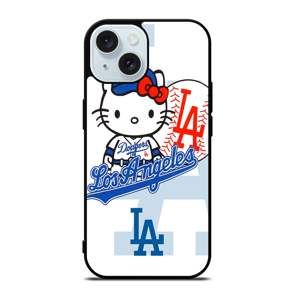LA DODGERS HELLO KITTY MLB 1 iPhone 15 Case Cover