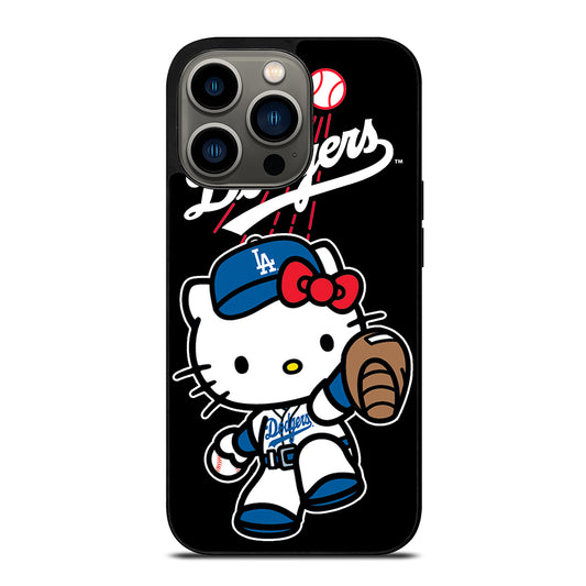 LA DODGERS HELLO KITTY MLB 2 iPhone 13 Pro Case Cover