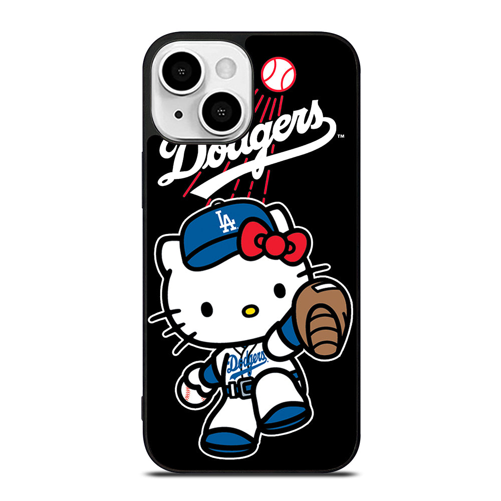 LA DODGERS HELLO KITTY MLB 2 iPhone 13 Mini Case Cover