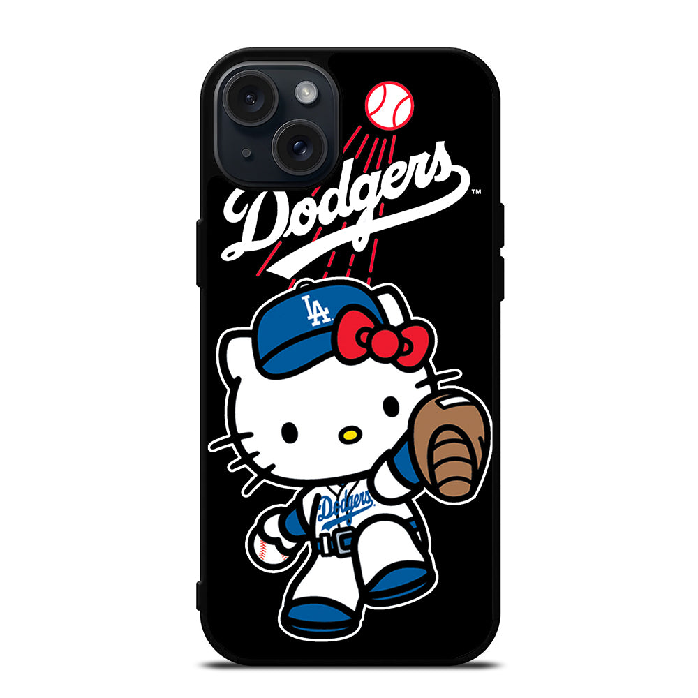 LA DODGERS HELLO KITTY MLB 2 iPhone 15 Plus Case Cover