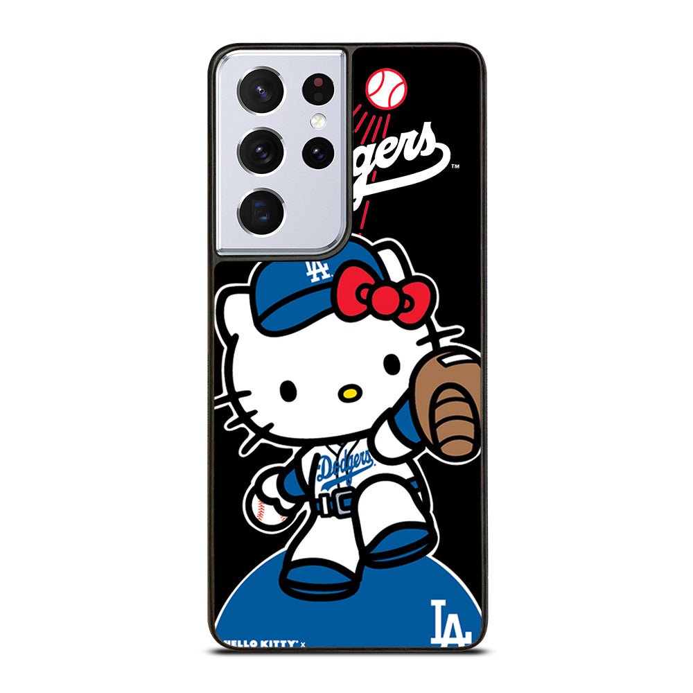 LA DODGERS HELLO KITTY MLB 3 Samsung Galaxy S21 Ultra Case Cover