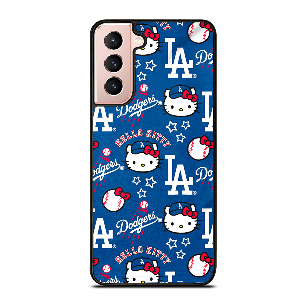LA DODGERS HELLO KITTY PATTERN Samsung Galaxy S21 Case Cover