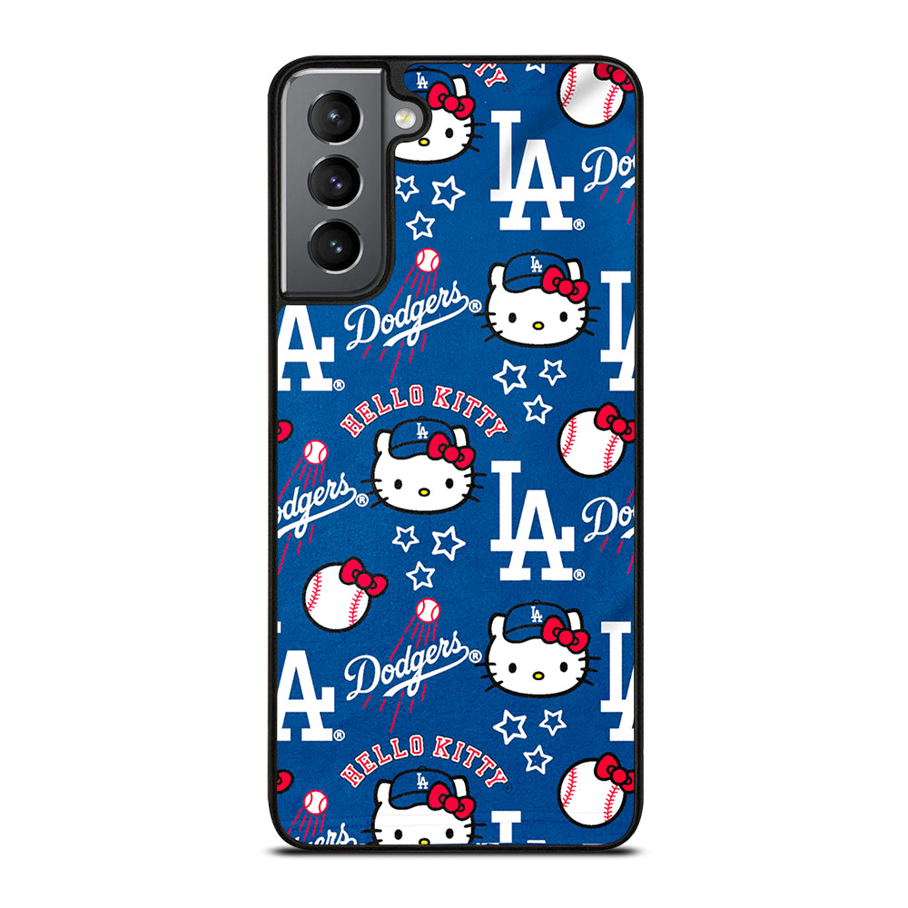 LA DODGERS HELLO KITTY PATTERN Samsung Galaxy S21 Plus Case Cover