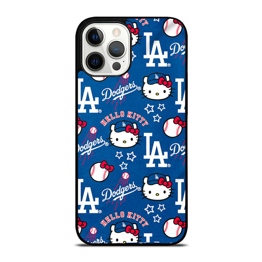 LA DODGERS HELLO KITTY PATTERN iPhone 12 Pro Max Case Cover