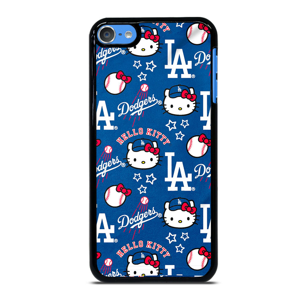 LA DODGERS HELLO KITTY PATTERN iPod Touch 7 Case Cover