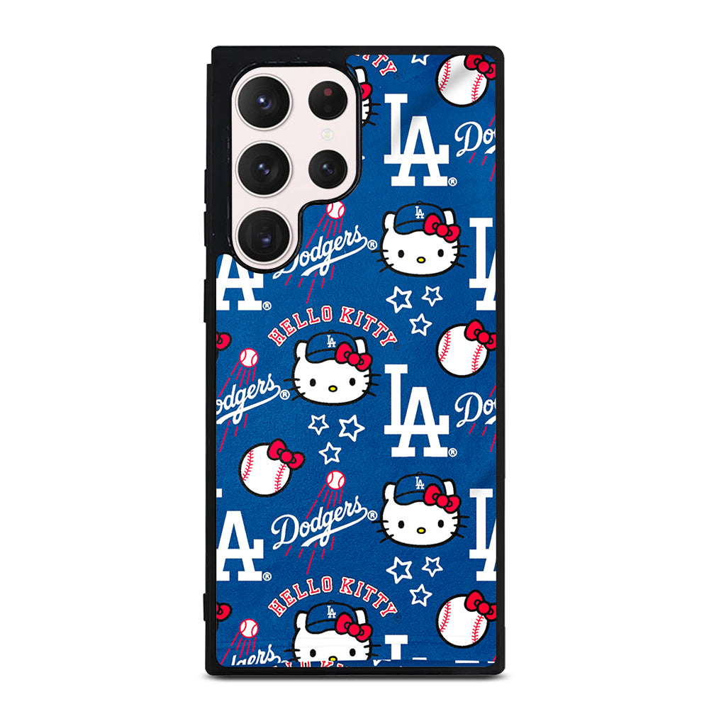 LA DODGERS HELLO KITTY PATTERN Samsung Galaxy S23 Ultra Case Cover