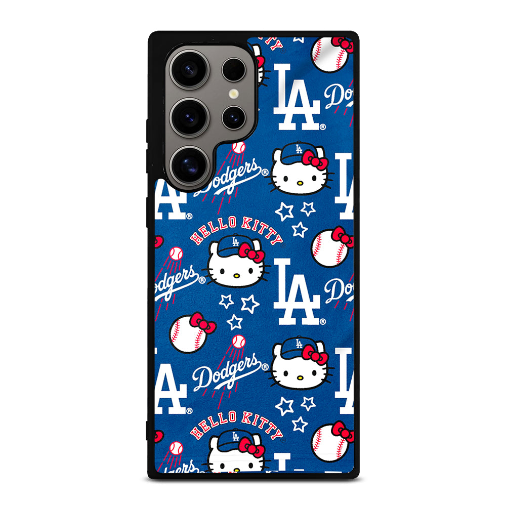 LA DODGERS HELLO KITTY PATTERN Samsung Galaxy S24 Ultra Case Cover