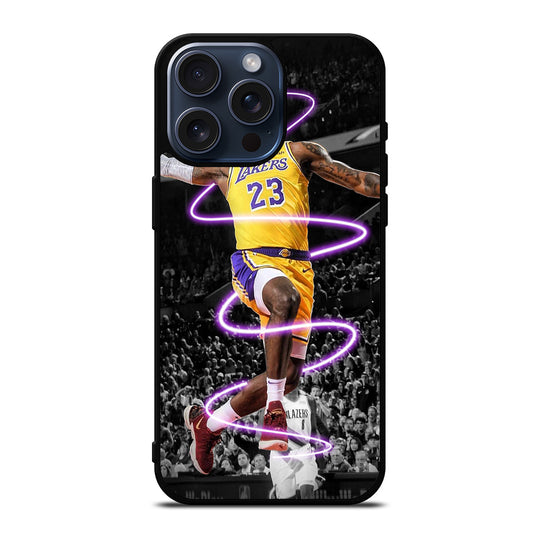 LEBRON JAMES 23 LAKERS iPhone 15 Pro Max Case Cover