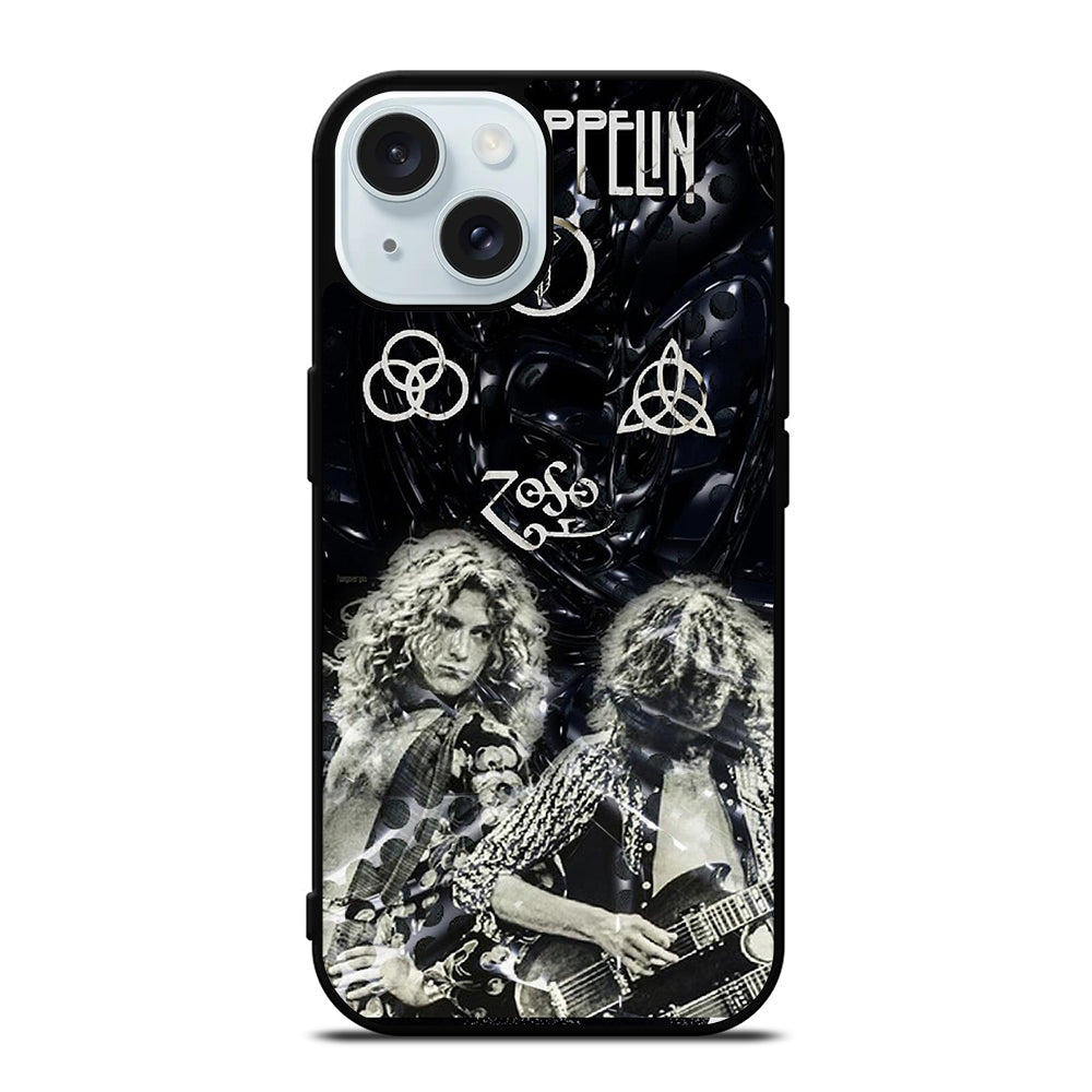 LED ZEPPELIN ROCK BAND iPhone 15 Case Cover