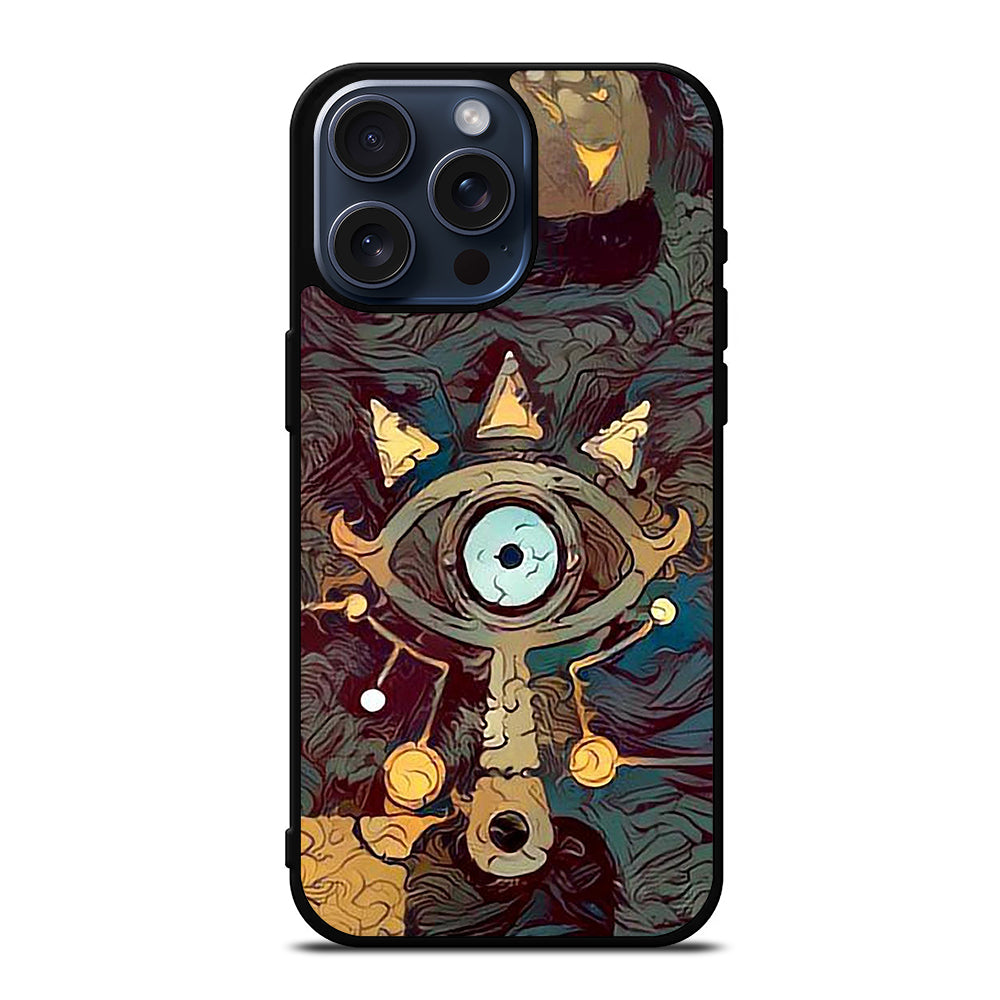 iPhone SE 精霊 LEGEND OF ZELDA SHEIKAH SLATE ART iPhone 15 Pro Max Case Cover
