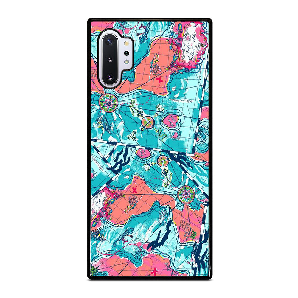 LILLY PULITZER WORLD MAPS Samsung Galaxy Note 10 Plus Case Cover