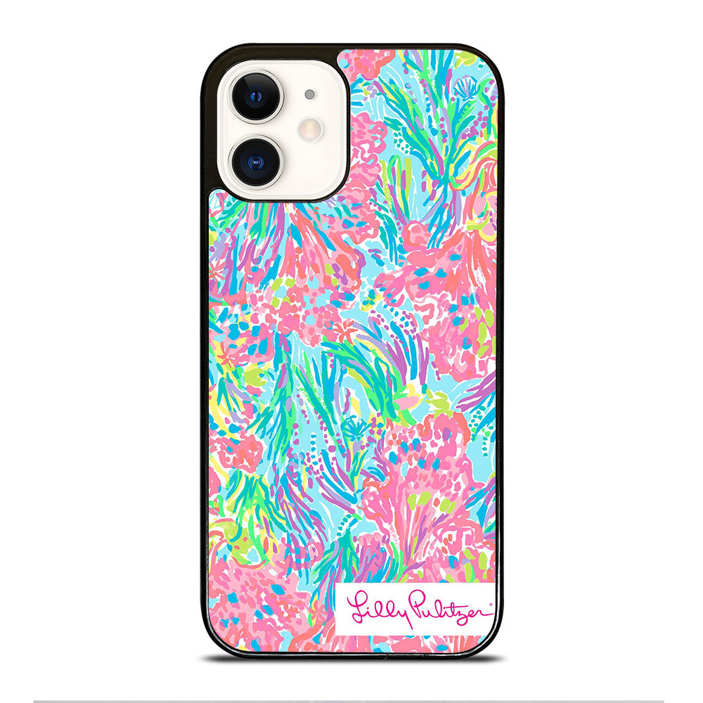 LILLY PULITZER PALM BEACH CORAL iPhone 12 Case Cover – casecentro LILLY PULITZER PALM BEACH CORAL iPhone 12 Case Cover – casecentro