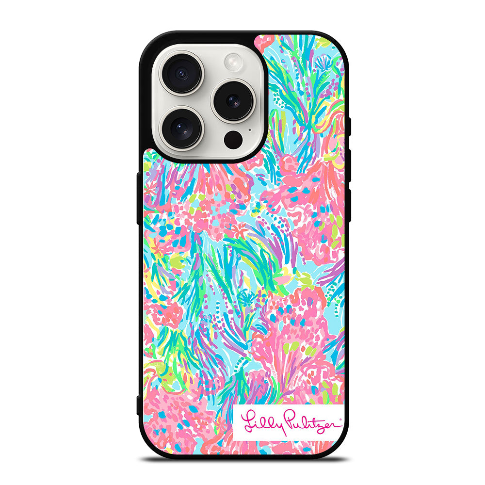 LILLY PULITZER PALM BEACH CORAL iPhone 15 Pro Case Cover