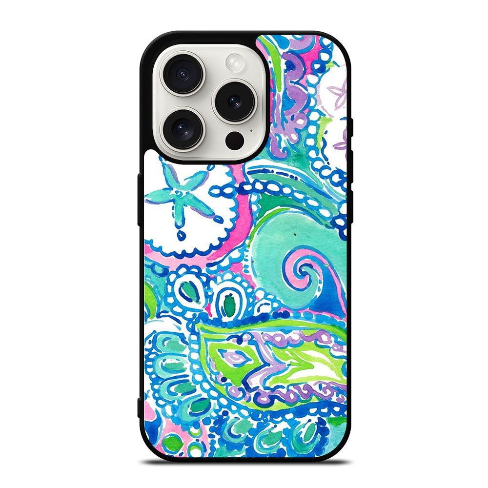 LILLY PULITZER PATTERN iPhone 15 Pro Case Cover casecentro